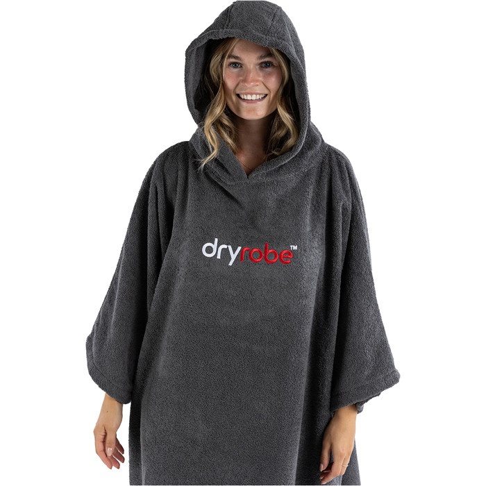 2024 Dryrobe Bio-Baumwolle Kapuzenhandtuch Change Robe V3 DOCTV3 - Slate Grey